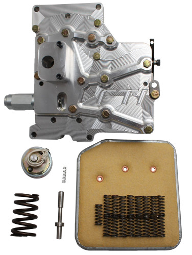 FTI Performance F2514PB Transbrake Kit, Springs / Solenoid / Valve, Billet Aluminum, Natural, Powerglide, Kit