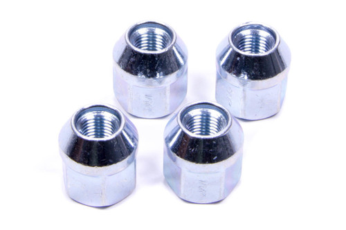 Gorilla 91187B Lug Nut, Acorn Bulge, 1/2-20 in Right Hand Thread, 13/16 in Hex Head, 60 Degree Seat, Closed End, Steel, Chrome, Set of 4