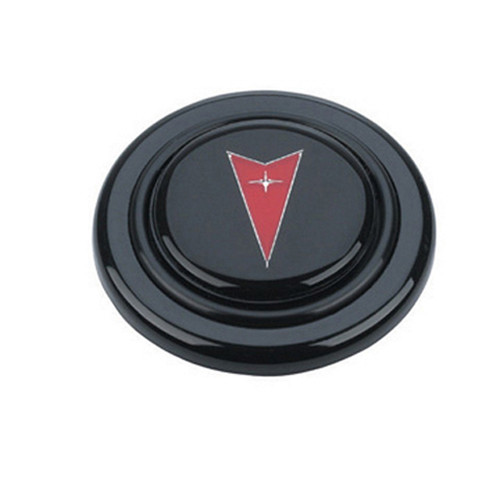 Grant 5652 Horn Button, Black / Red / Silver Corvette Logo