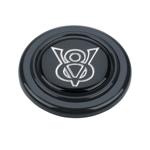 Grant 5665 Horn Button, Black / Blue Ford Oval Logo, Plastic