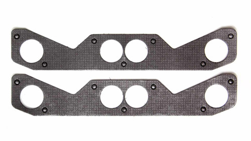 Hedman 18069 Exhaust Manifold / Header Gasket, Husler, Outer, 1.940 in Round Port, Steel Core Laminate, Small Block Chevy, Pair
