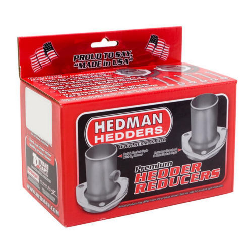 Hedman 21119 Collector Reducer, 3 in Inlet to 3 in OD Outlet, 3-Bolt Ball and Socket Flange, Hardware Included, Steel, Natural, Pair