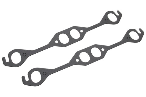 Hedman 27520 Exhaust Manifold / Header Gasket, 1.270 x 1.620 in Oval Port, Steel Core Laminate, Small Block Chevy, Pair