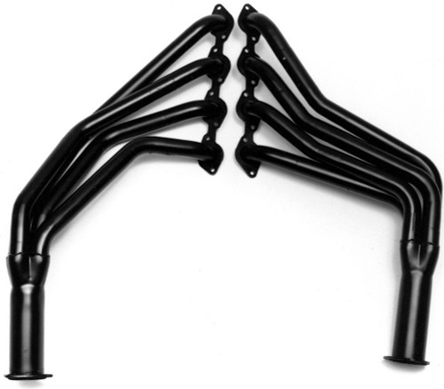 Hedman 68250 Headers, Street, 1-3/4 in Primary, 3 in Collector, Steel, Black Paint, Big Block Chevy, Chevy Fullsize Car 1955-57, Pair