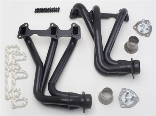 Hedman 68410 Headers, Street, 1-1/2 in Primary, 2-1/2 in Collector, Steel, Black Paint, GM V6, GM A-Body / G-Body 1978-87, Pair