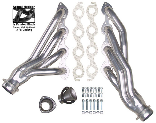 Hedman 68610 Headers, Street, 1-3/4 in Primary, 3 in Collector, Steel, Black Paint, Big Block Chevy, GM A-Body / B-Body / F-Body / X-Body 1965-81, Pair