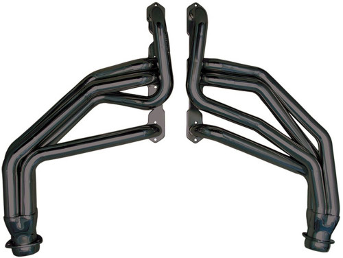 Hedman 69080 Headers, Street, 1-3/4 in Primary, 3 in Collector, Steel, Black Paint, Small Block Chevy, GM Fullsize SUV / Truck 1967-91, Pair