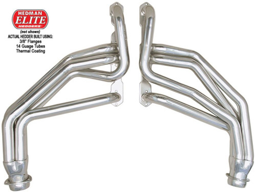 Hedman 69088 Headers, Elite Ultra-Duty, 1-3/4 in Primary, 3 in Collector, Steel, Metallic Ceramic, Small Block Chevy, GM Fullsize SUV / Truck 1967-91, Pair