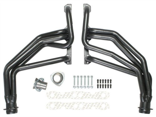 Hedman 69090 Headers, Street, 1-5/8 in Primary, 3 in Collector, Steel, Black Paint, Small Block Chevy, GM Fullsize SUV / Truck 1967-91, Pair