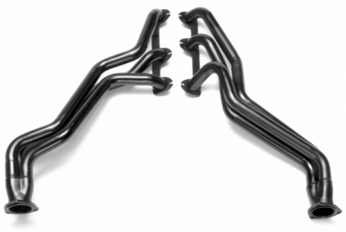Hedman 69370 Headers, Street, 1-1/2 in Primary, 2-1/2 in Collector, Steel, Black Paint, GM V6, GM Compact SUV / Truck 1982-88, Pair