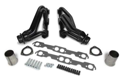 Hedman 69530 Headers, Street, 1-1/2 in Primary, 2-1/2 in Collector, Steel, Black Paint, Small Block Chevy, GM Compact SUV / Truck 1982-2000, Pair