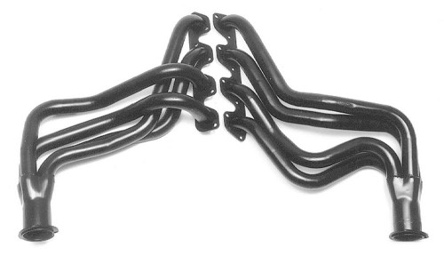 Hedman 89210 Headers, Street, 1-3/4 in Primary, 3 in Collector, Steel, Black Paint, Ford Cleveland / Modified, Ford Fullsize SUV / Truck 1977-79, Pair