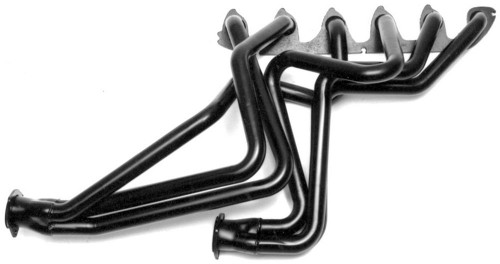 Hedman 89300 Headers, Street, 1-1/2 in Primary, 2-1/2 in Collector, Steel, Black Paint, Ford Inline-6, Ford Fullsize Truck 1965-89, Each