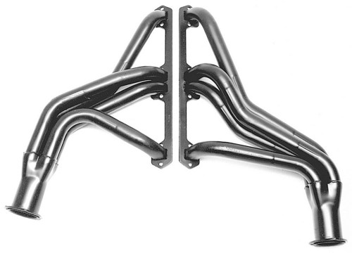 Hedman 99240 Headers, Street, 1-3/4 in Primary, 3 in Collector, Steel, Black Paint, AMC V8, Fullsize SUV / Truck 1971-79, Pair