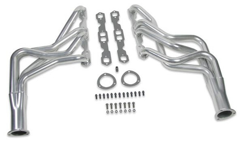 Hooker 2451-1HKR Headers, Competition, 1-5/8 in Primary, 3 in Collector, Steel, Metallic Ceramic, Small Block Chevy, GM A-Body / F-Body / G-Body / X-Body 1967-88, Pair