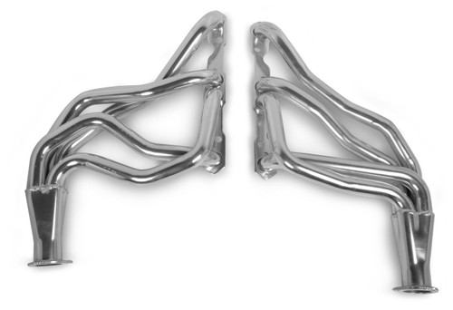 Hooker 2453-1HKR Headers, Competition, 1-5/8 in Primary, 2-1/2 in Collector, Steel, Metallic Ceramic, Small Block Chevy, GM Fullsize SUV / Truck 1967-91, Pair