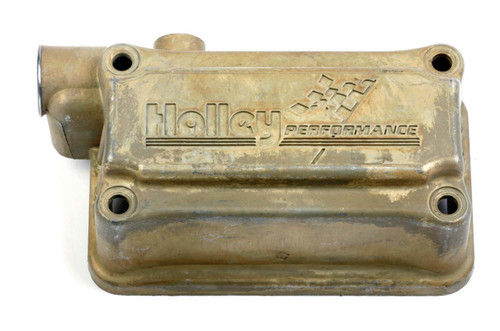 Holley 134-105 Carburetor Fuel Bowl, Side Hung, Aluminum, Chromate, Secondary, Holley 4160 Carburetors, Each