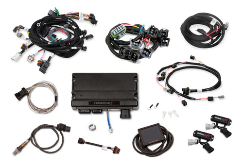 Holley 550-1216 Engine Control Module, Terminator X, 3.5 in Touchscreen, Wiring Harness, 2-Valve, Ford Modular, Kit