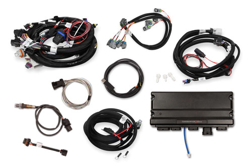 Holley 550-919T Engine Control Module, Terminator X Max, Wiring Harness, Drive By Wire, Transmission Control, 24x Reluctor Wheel, GM LS-Series, Kit
