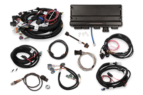 Holley 550-934T Engine Control Module, Terminator X Max, Wiring Harness, Drive By Wire, Transmission Control, 24x Reluctor Wheel, GM LS-Series, Each