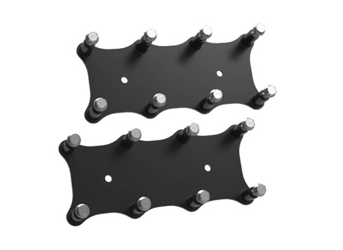 Holley 561-130 Ignition Coil Bracket, Coil Pack Style, Coil Mount Hardware Included, Aluminum, Black Powder Coat, GM LS-Series, Pair