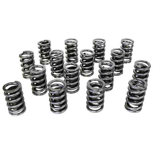 Howards Racing Components 98215 Valve Spring, Single Spring / Damper, 430 lb/in Spring Rate, 1.100 in Coil Bind, 1.265 in OD, Set of 16