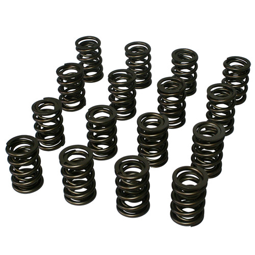 Howards Racing Components 98643 Valve Spring, Dual Spring / Damper, 508 lb/in Spring Rate, 1.080 in Coil Bind, 1.550 in OD, Set of 16