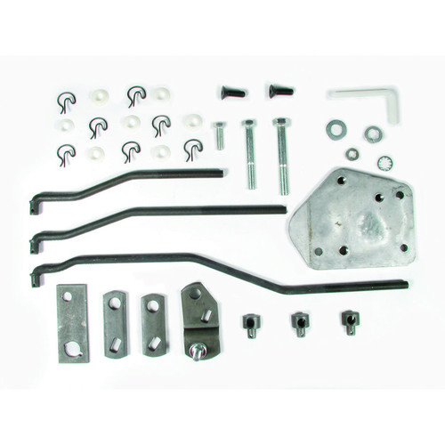 Hurst 3737637 Shifter Installation Kit, Arms / Brackets / Hardware, Steel, Toploader, Hurst Competition / Plus, Ford Mustang / Mercury Cougar, Kit