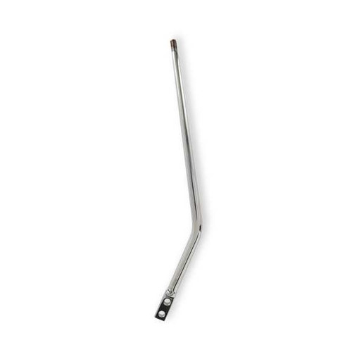 Hurst 53800HST Shifter Stick, Single Bend, 16 in, 3/8-16 in Thread, Steel, Chrome, Universal, Each