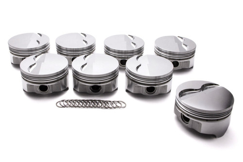 Icon Pistons IC941.030 Piston, Premium Forged, Forged, 4.155 in Bore, 1/16 x 1/16 x 3/16 in Ring Grooves, Minus 4.30 cc, Pontiac V8, Set of 8