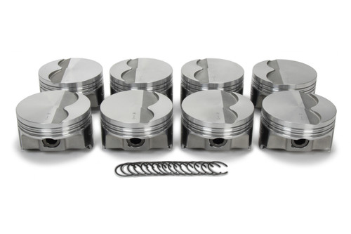 Icon Pistons IC9986C.STD Piston, FHR, Forged, 3.780 in Bore, 1.5 x 1.5 x 3.0 mm Ring Groove, Minus 2.90 cc, GM LS-Series, Set of 8