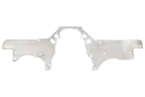 Ict Billet 551816-4FBDY Motor Plate, Front, 12 x 36 x 1/4 in, Aluminum, Natural, GM LS-Series, GM F-Body 1993-2002, Each