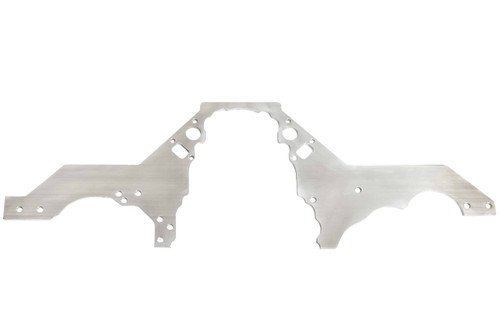 Ict Billet 551816-GBDY Motor Plate, Front, 12 x 36 x 1/4 in, Aluminum, Natural, GM LS-Series, GM G-Body 1978-88, Each