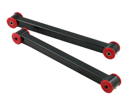 Lakewood 20140 Trailing Arm, Rear, Lower, Rectangular Tubing, Greasable, Polyurethane Bushing, Steel, Black Powder Coat, GM F-Body 1982-2002, Pair