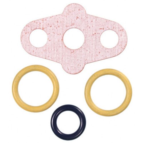 Mahle Original/Clevite GS33576 Turbocharger Mounting Gasket, O-Rings Included, Composite, 6.0 L, Ford PowerStroke 2004-10, Kit