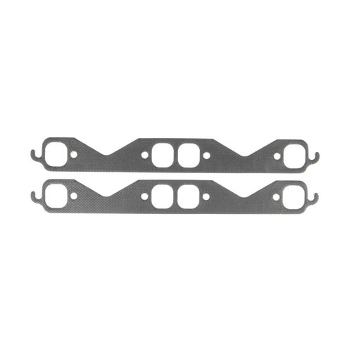 Mahle Original/Clevite MS19982 Exhaust Manifold / Header Gasket, 1.355 x 1.485 in Stock Port, Steel Core Graphite, Small Block Chevy, Pair