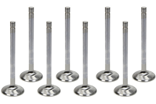 Manley 11825-8 Exhaust Valve, Severe Duty, 1.750 in Head, 0.371 in Valve Stem, 5.426 in Long, Stainless, Ford FE-Series, Set of 8