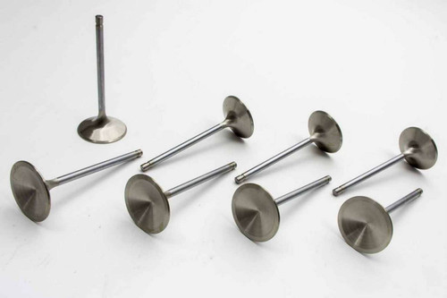 Manley 11905-8 Exhaust Valve, Race Master, 1.940 in Head, 0.310 in Valve Stem, 4.915 in Long, Stainless, Mopar 426 Hemi, Set of 8