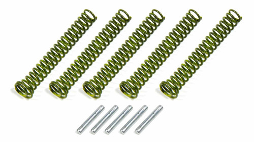 Melling 55058 Oil Pump Relief Spring, High Pressure, 58 psi, Steel, Yellow, Small Block Chevy, Set of 5