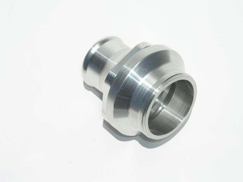 Meziere WN0062 Thermostat Housing, In-Line, 1-1/2 in Hose Barb to Weld-On Bung, Aluminum, Polished, Each