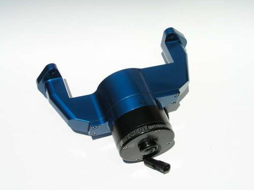 Meziere WP170B Water Pump, Electric, 100 Series, 1 in NPT Female Inlet, Gaskets / Hardware / Wiring, Aluminum, Blue Anodized, Ford FE-Series, Kit