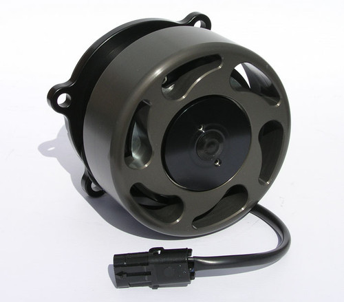 Meziere WP346S Water Pump, Electric, Street Style, Gaskets / Hardware / Wiring, Aluminum, Black Anodized, Ford Modular, Kit