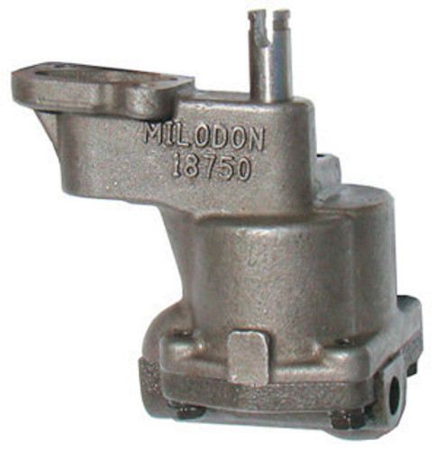 Milodon 18750 Oil Pump, Wet Sump, Internal, High Volume, High Pressure, 5/8 in Inlet, Steel, Small Block Chevy, Each