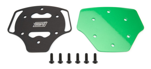 MPI Usa MPI-A-CPC-GT-GRN Steering Wheel Center Plate Cover, Aluminum, Green / Black, MPI GT-13 Steering Wheels, Each