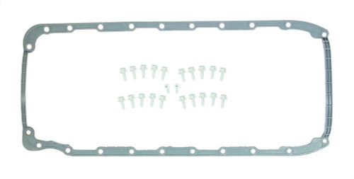 Mr. Gasket 6663G Oil Pan Gasket, 0.093 in Thick, 1-Piece, Silicone Rubber, Big Block Chevy, Each