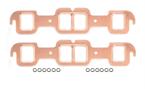 Mr. Gasket 7170MRG Exhaust Manifold / Header Gasket, Copperseal, 1.550 x 1.920 in Rectangle Port, Copper, Oldsmobile V8, Pair