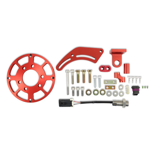 MSD Ignition 8618 Crank Trigger Kit, Flying Magnet, Trigger Wheel / Pickup, 6.650 in Balancer, GM LS-Series, Kit