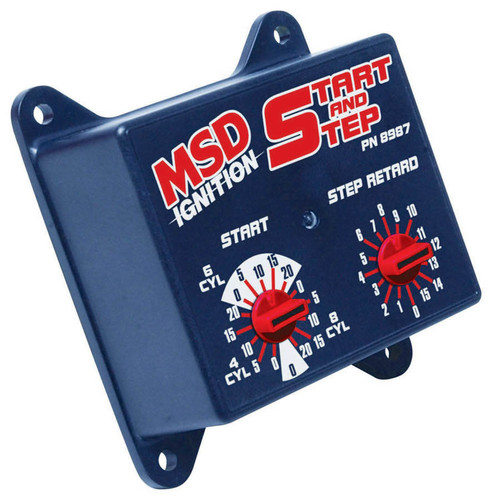 MSD Ignition 8987 Timing Controller, Start and Step Retard Control, Stage Retard 1-15 Degrees, Each