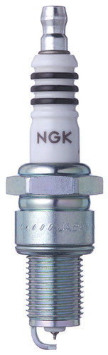 NGK BPR6EIX Spark Plug, Ruthenium HX, 14 mm Thread, 0.750 in Reach, Gasket Seat, Stock Number 6637, Resistor, Each