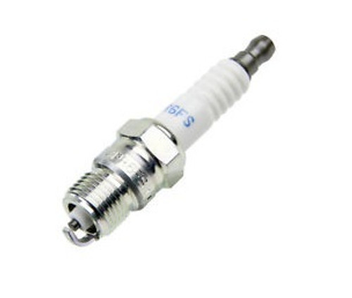 NGK BPR6FS Spark Plug, NGK Standard, 14 mm Thread, 0.460 in Reach, Tapered Seat, Stock Number 2623, Resistor, Each